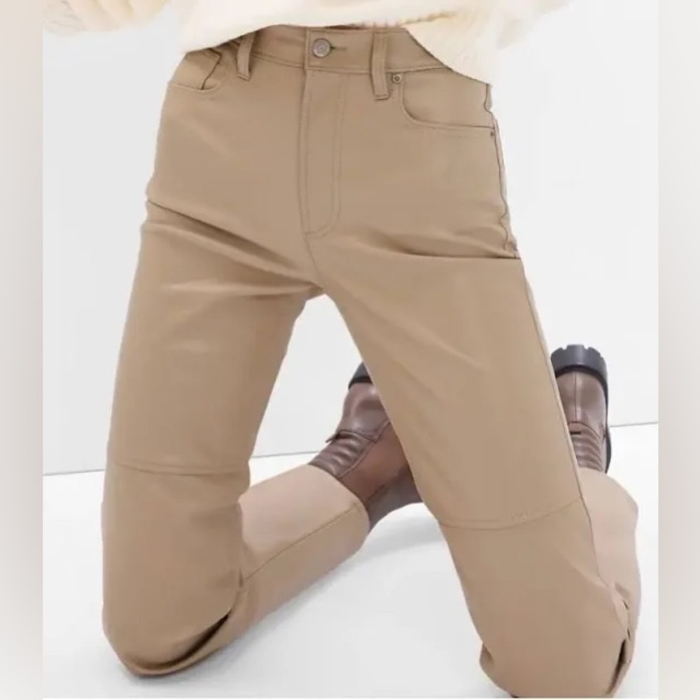 Gap Cheeky Straight High Rise Vegan Leather Pants